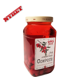 Körsbärskornellkompott (Juice med frukt i) - PikTwik - 1 L.