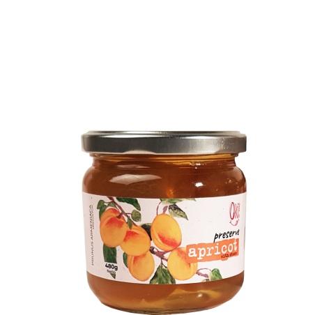 Aprikosmarmelad med kärna - OKIchmmm...oki - 480 g.
