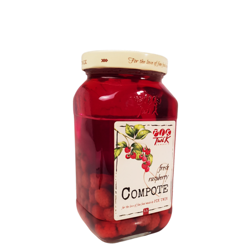 Hallonkompott (Juice med frukt i) - PikTwik - 1 L.