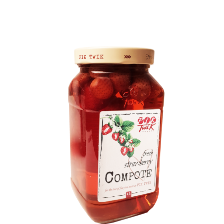 Jordgubbskompott (Juice med frukt i) - PikTwik - 1 L.