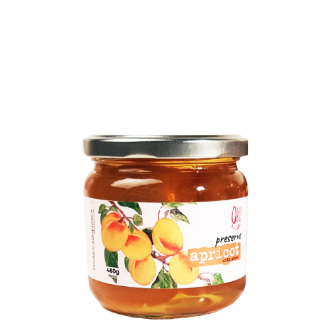 Aprikos utan kärna i sockerlag - 480 g.